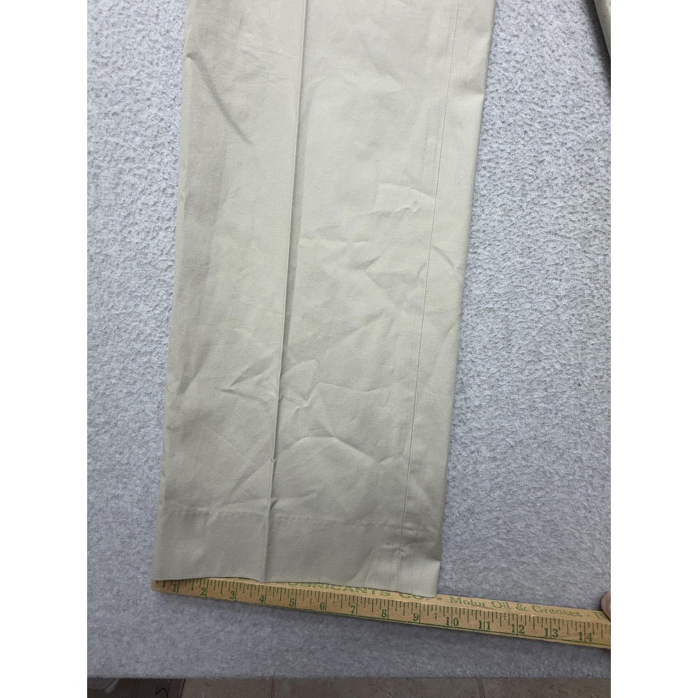 Club Monaco Pants Mens 34x32 Beige Chino Straight Leg Cotton Casual Business - Picture 2 of 9